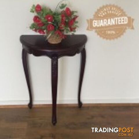 Mahogany Wood Small Hall Table / Plant Stand