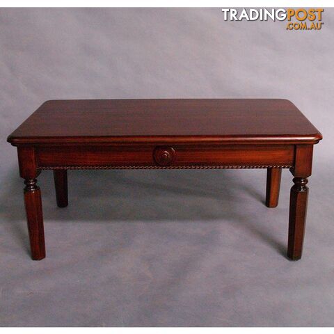 Solid Mahogany Wood Coffee Table 110 cm