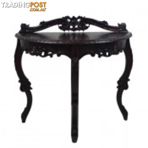 Solid Mahogany Wood Carved Hall Table