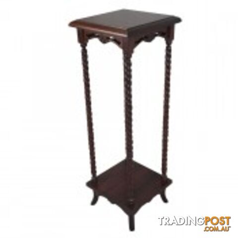 Solid Mahogany Wood Square Lamp Table