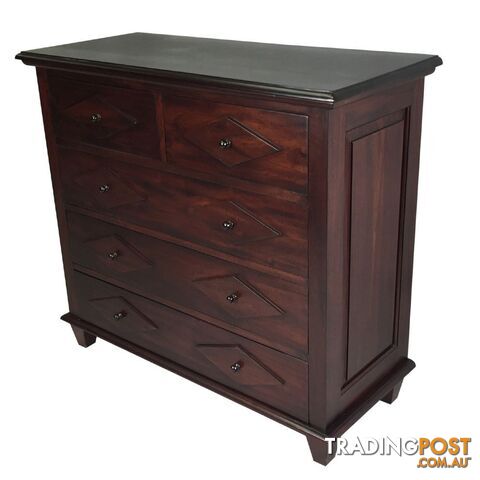 Solid Mahogany Wood Chest of Drawers