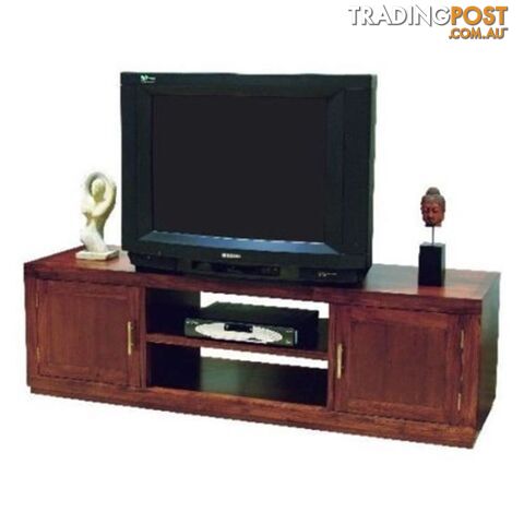 Teak Wood TV Stand / Cabinet with Shelves & cupboards