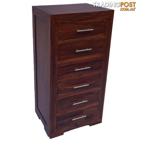 Solid Wood Bedroom Tallboy / Chest with 6 Large Drawers - photo 3 of 3