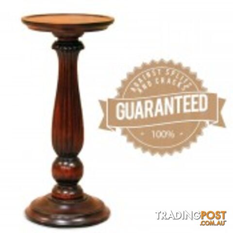 Solid Mahogany Wood Carved Plant Stand