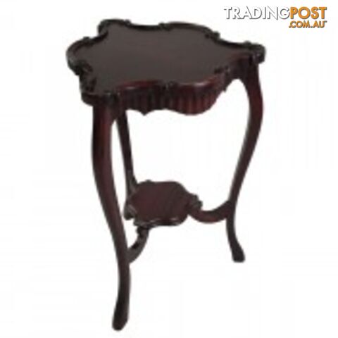 Solid Mahogany Wood Carved Lamp Table