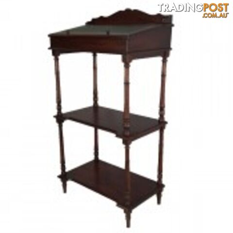 Solid Mahogany Wood Multi Use Shelf and Storage