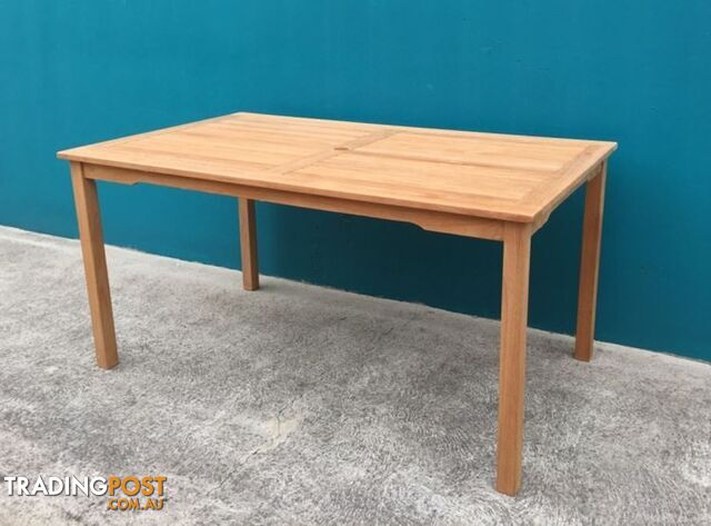 Outdoor Furniture Solid Teak wood Rectangular Garden Table - photo 2 of 6