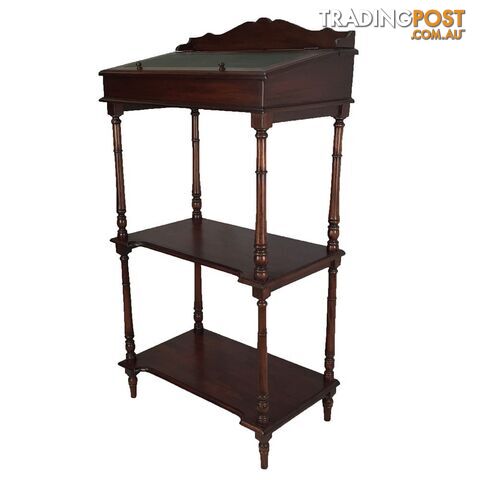 Solid Mahogany Wood Multi Use Shelf and Storage