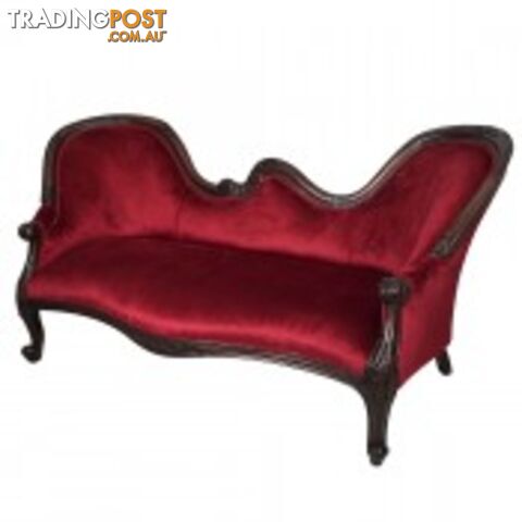 Solid Mahogany Wood Chaise Lounge / Sofa