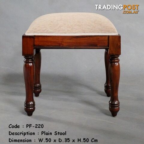 Solid Mahogany Wood Bedroom Stool