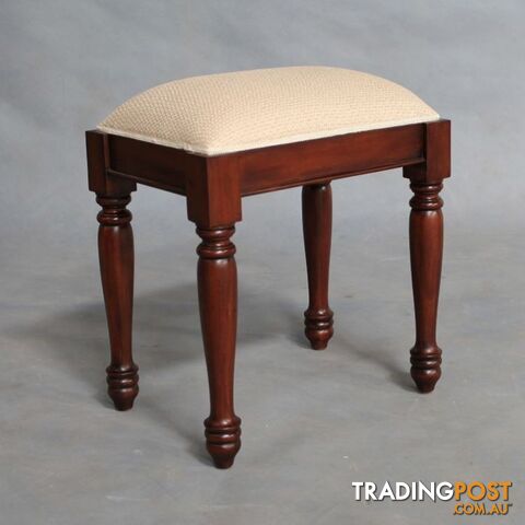 Solid Mahogany Wood Bedroom Stool - photo 2 of 2
