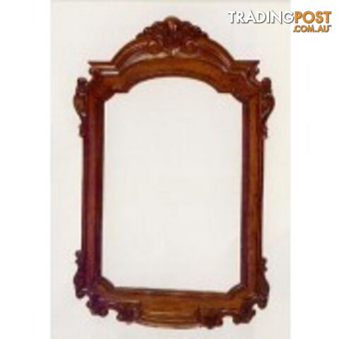 Solid Mahogany Wood Hand Crafted Bevelled Large Wall Mirror