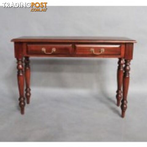 Solid Mahogany Wood Round Leg Hall Table