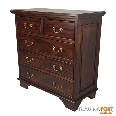 Solid Mahogany Wood Chest of Drawers