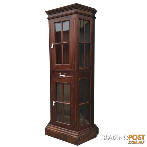 Solid Mahogany Wood Profile Display Cabinet / Bookcase