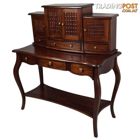 Mahogany Wood Writing Desk Bureau