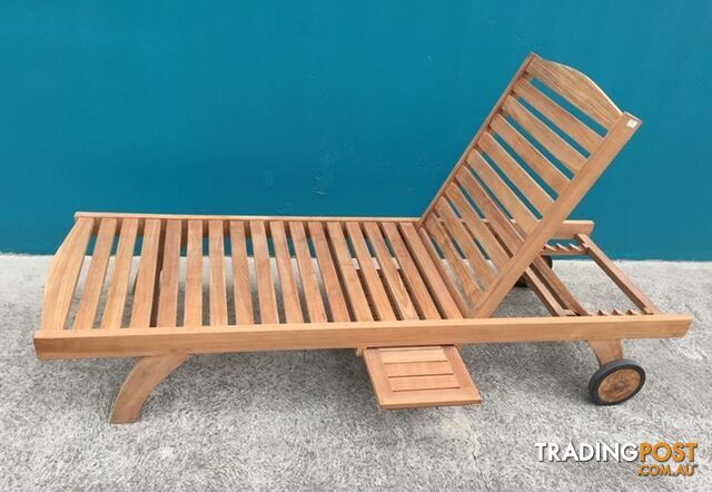 Outdoor Furniture Solid Teak Wood 1 Fold Sun Lounger