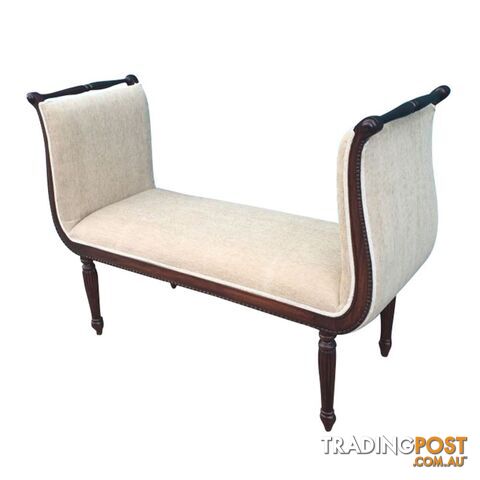 Solid Mahogany Wood Hand Carved Stool