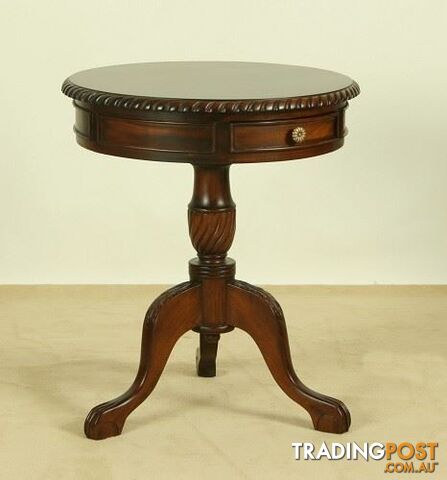 Solid Mahogany Wood 60 cm Round Table