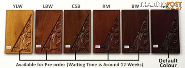 Solid Mahogany Wood Carver Upholstered Chair