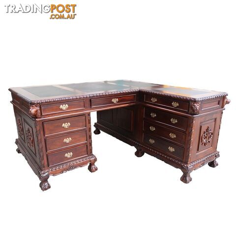 Mahogany Wood Luxurious Turning Desk