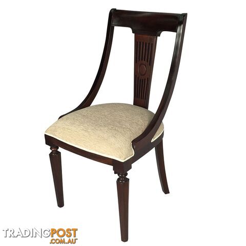 Solid Mahogany Wood Reproduction Royal Arm Chair