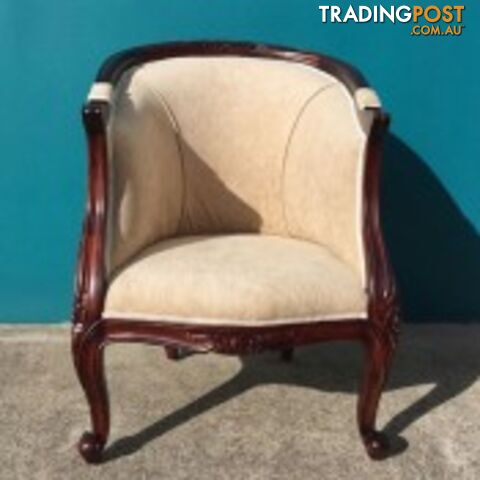 Solid Mahogany Wood Tub Chair