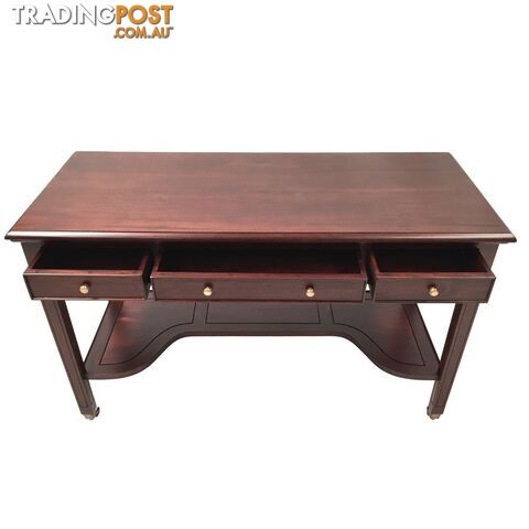 Solid Mahogany Wood Writing Desk - photo 3 of 9