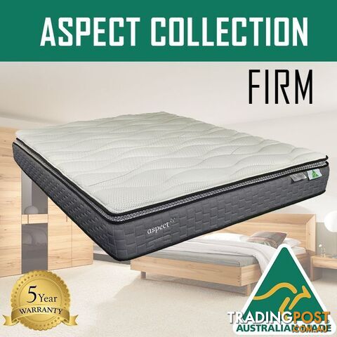 Australian Made Pillow Top Spring Mattress - 10 Years Warranty - Double Size - ASPECT - photo 3 of 4