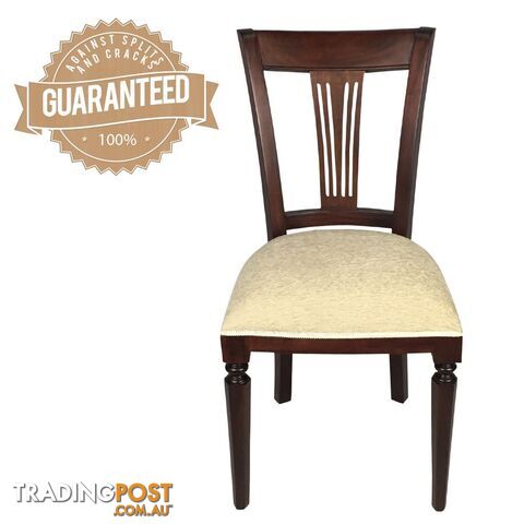 Mahogany Optima Upholstered Dining Chair