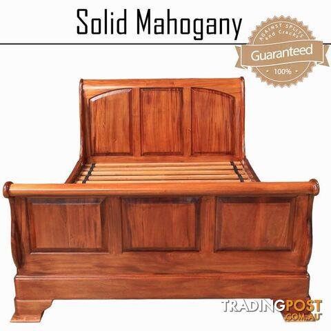 Mahogany Wood Queen Bed Monet Collection