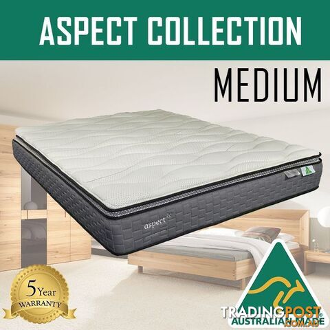 Australian Made Pillow Top Spring Mattress - 5 Years Warranty - Single Size - ASPECT - photo 3 of 3