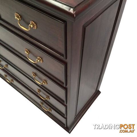 Solid Mahogany Wood Chest of Drawers