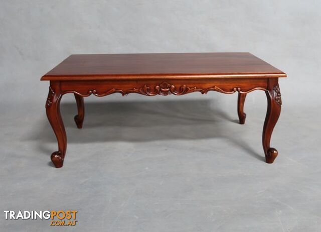 Solid Mahogany Wood Rectangular Coffee Table