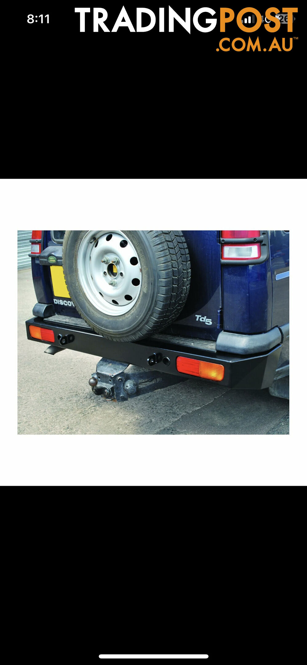2002 landrover discovery aftermarket rear bar