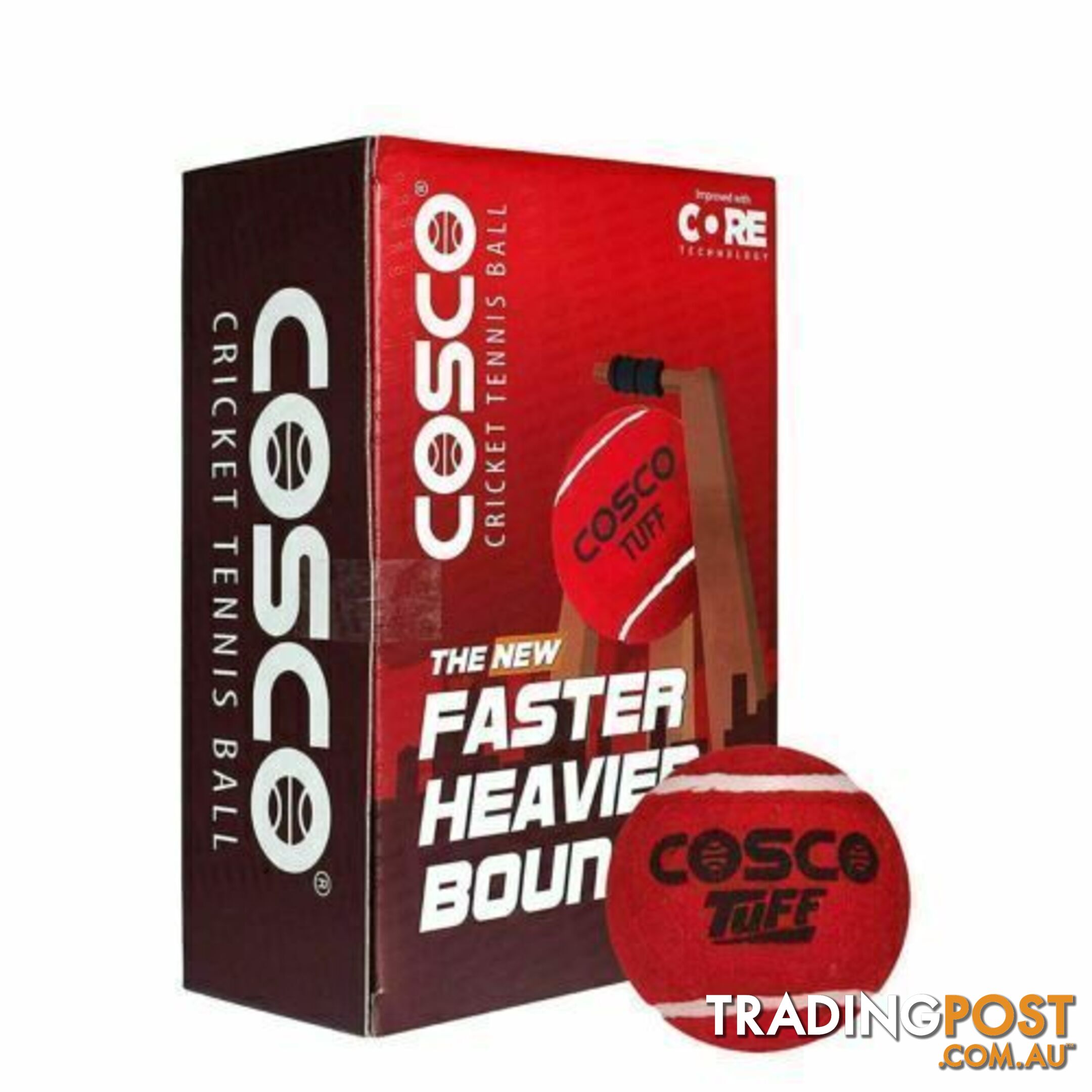 COSCO TUFF Red Cricket Tennis Ball