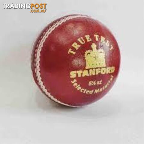 SF True Test Red Cricket Leather Ball - 156 gm