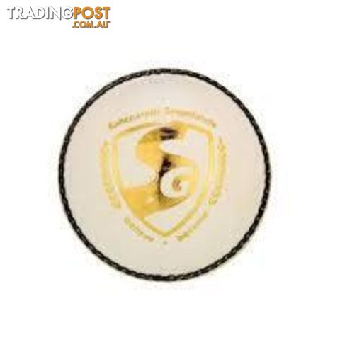 SG Club White Cricket Leather Ball