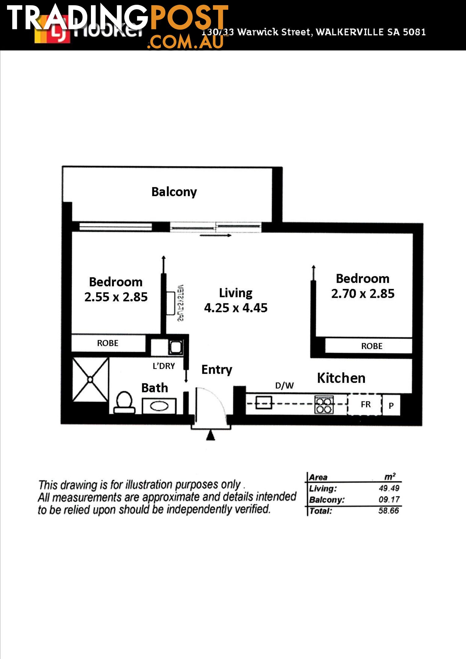 Unit 130/33 Warwick Street WALKERVILLE SA 5081