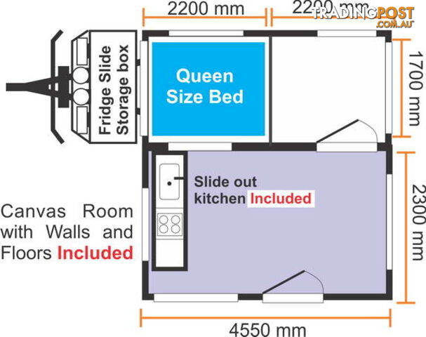 Extremo | Hard Floor Rear Fold Camper Trailer