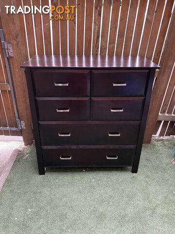 Mahogany Tallboy - 6 drawer