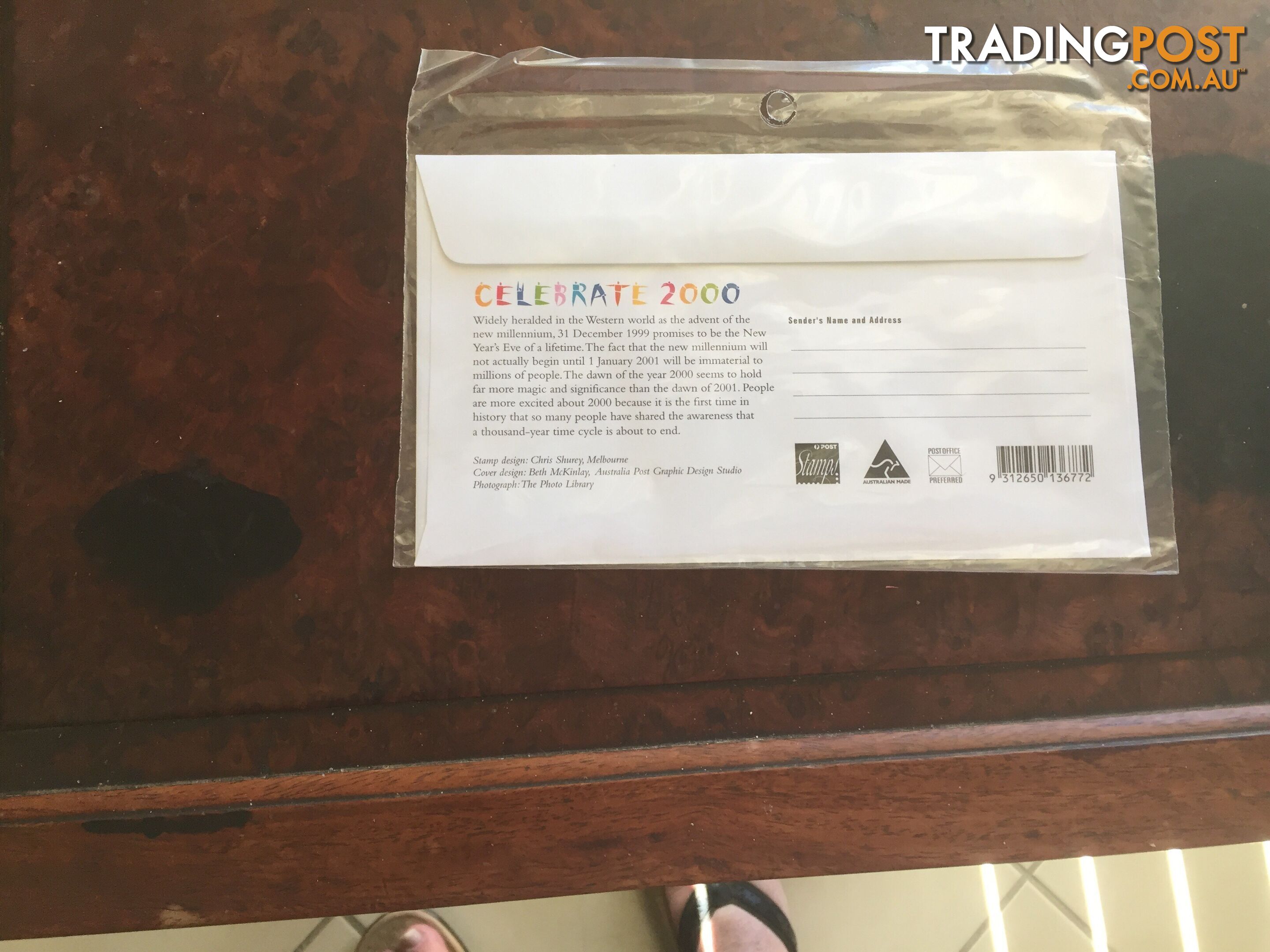 Celebrate 2000 Australia First Day Cover in original packaging