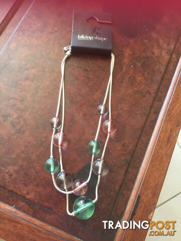 Brand New! Taking Shape Glass Bead Necklace