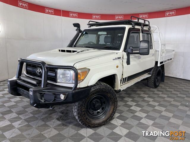2017 Toyota Landcruiser Workmate VDJ79R T/Diesel Manual Crew Cab Chassis