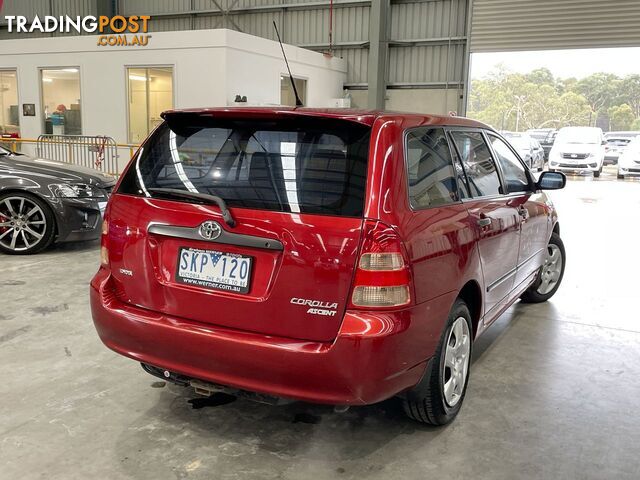 2003 Toyota Corolla Ascent ZZE122R Manual Wagon