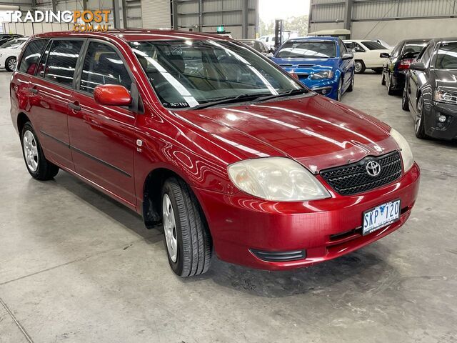 2003 Toyota Corolla Ascent ZZE122R Manual Wagon