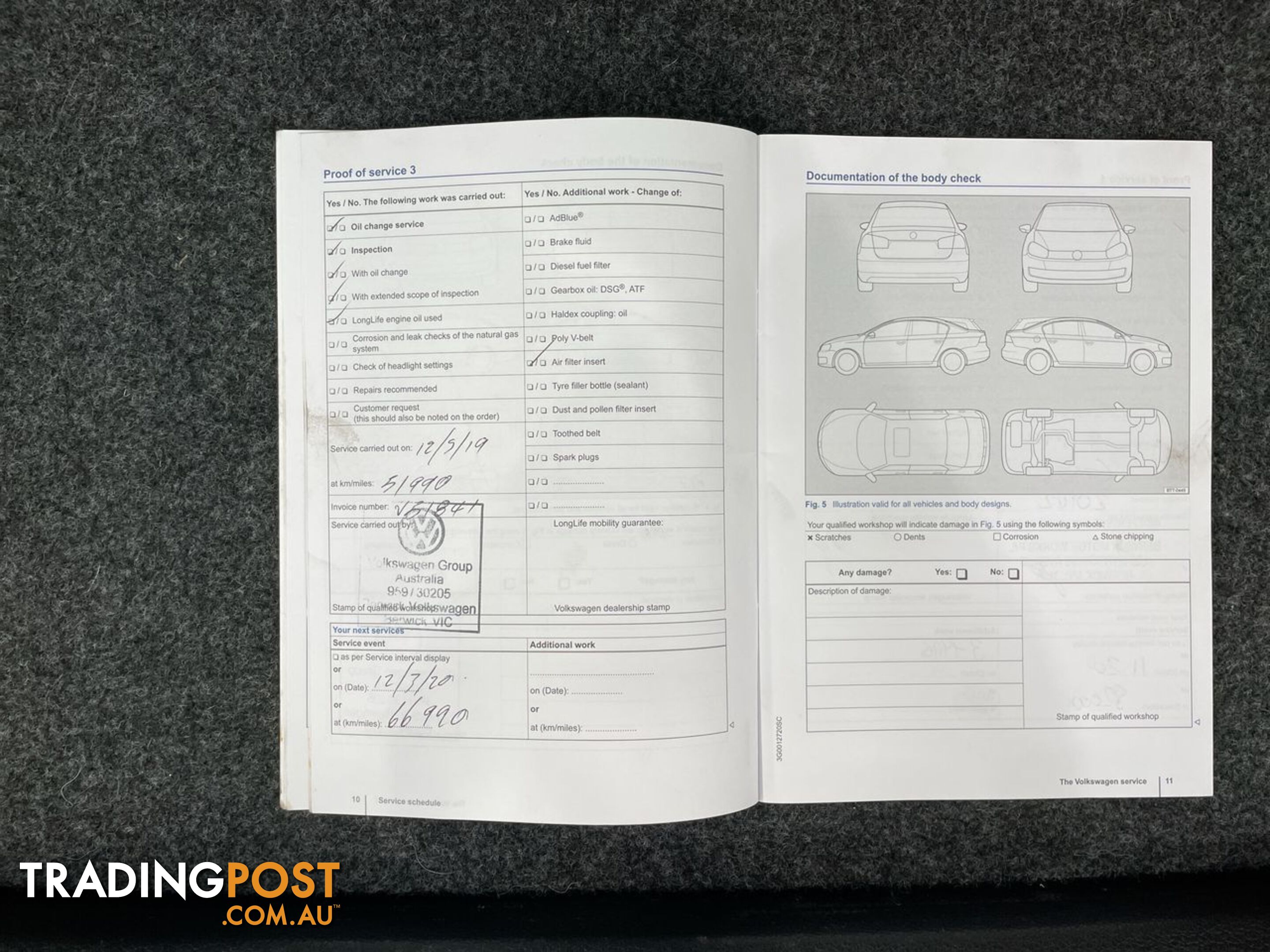 2016 Volkswagen Polo 66TSI TRENDLINE 6R Automatic Hatchback