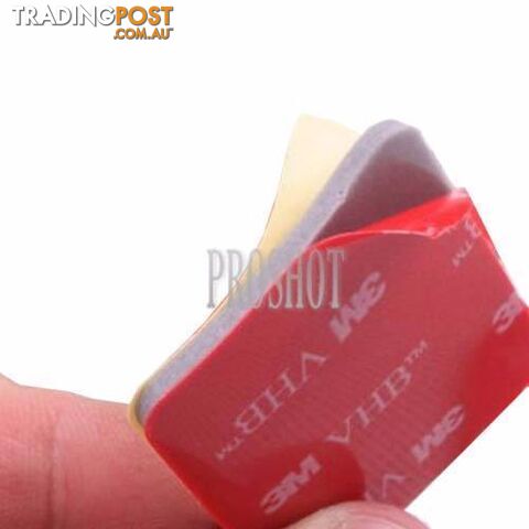 3 Flat + 3 Curved 3M VHB Adhesive Pad Stickers for GoPro Hero - photo 3 of 3