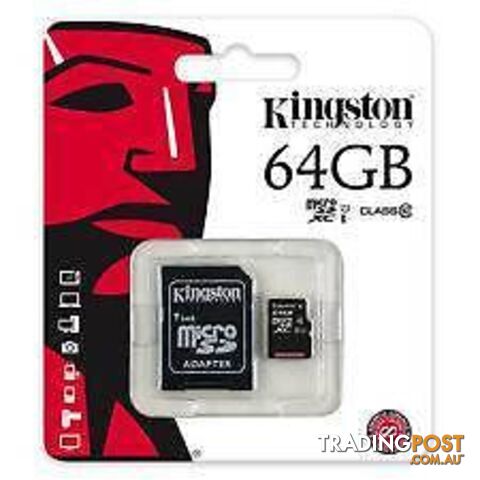 Kingston 64G Micro SD Class 10 with Adaptor