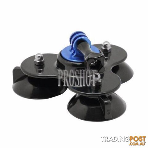 Triangle Direction Suction Cup Mount with Tripod Mount + Handle S